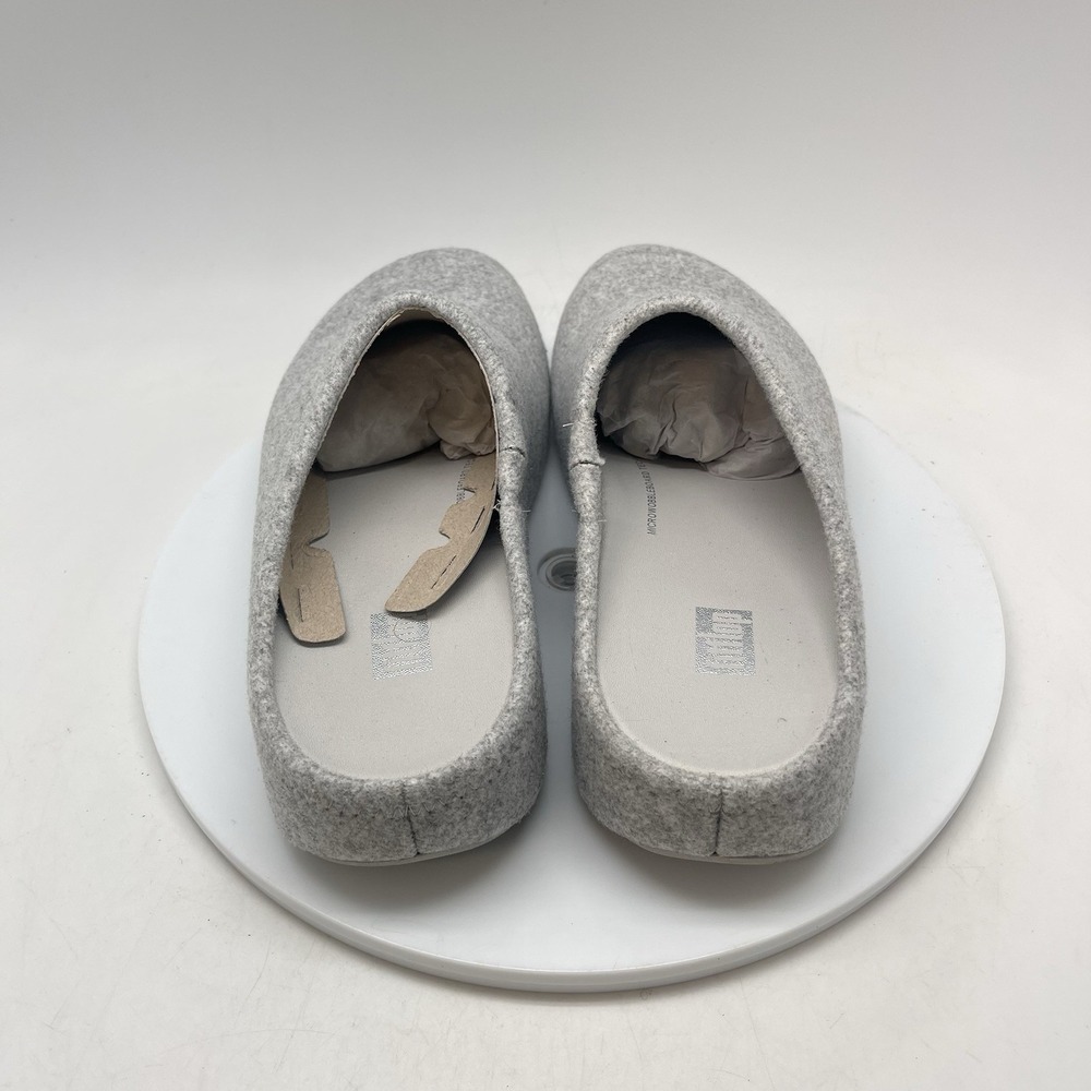 Fitflops Shuv Felt Clogs Womens 8.5 Gray Slip on Comfortable Causal Shoes - Picture 4 of 11
